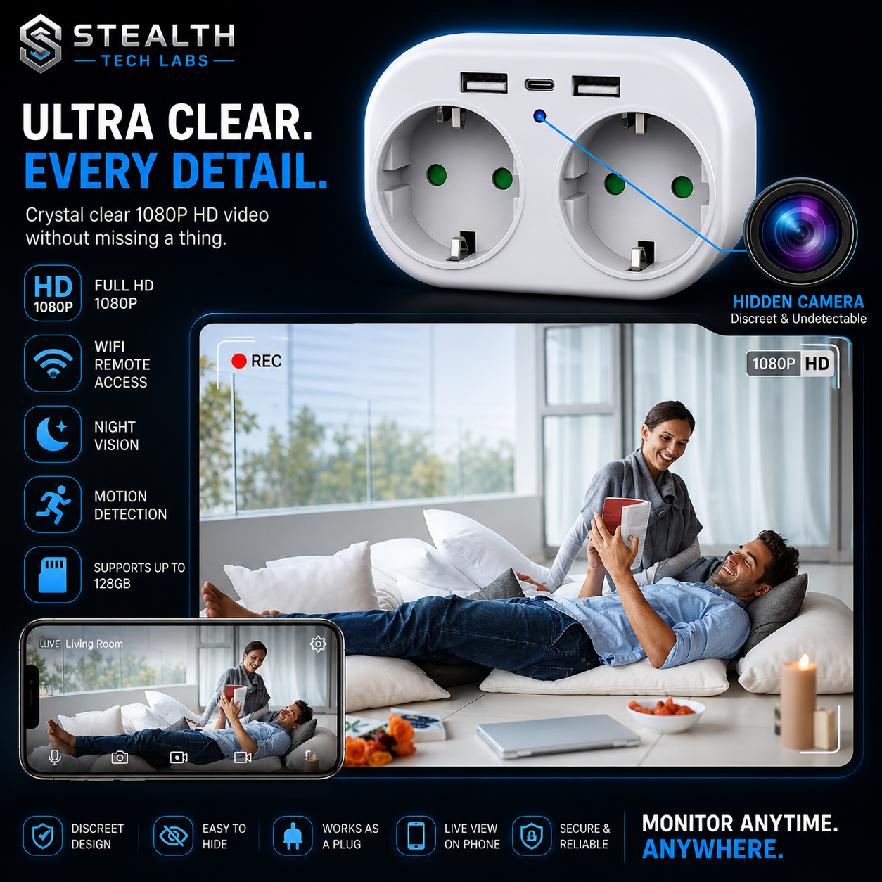 HIDDEN SOCKET CAMERA